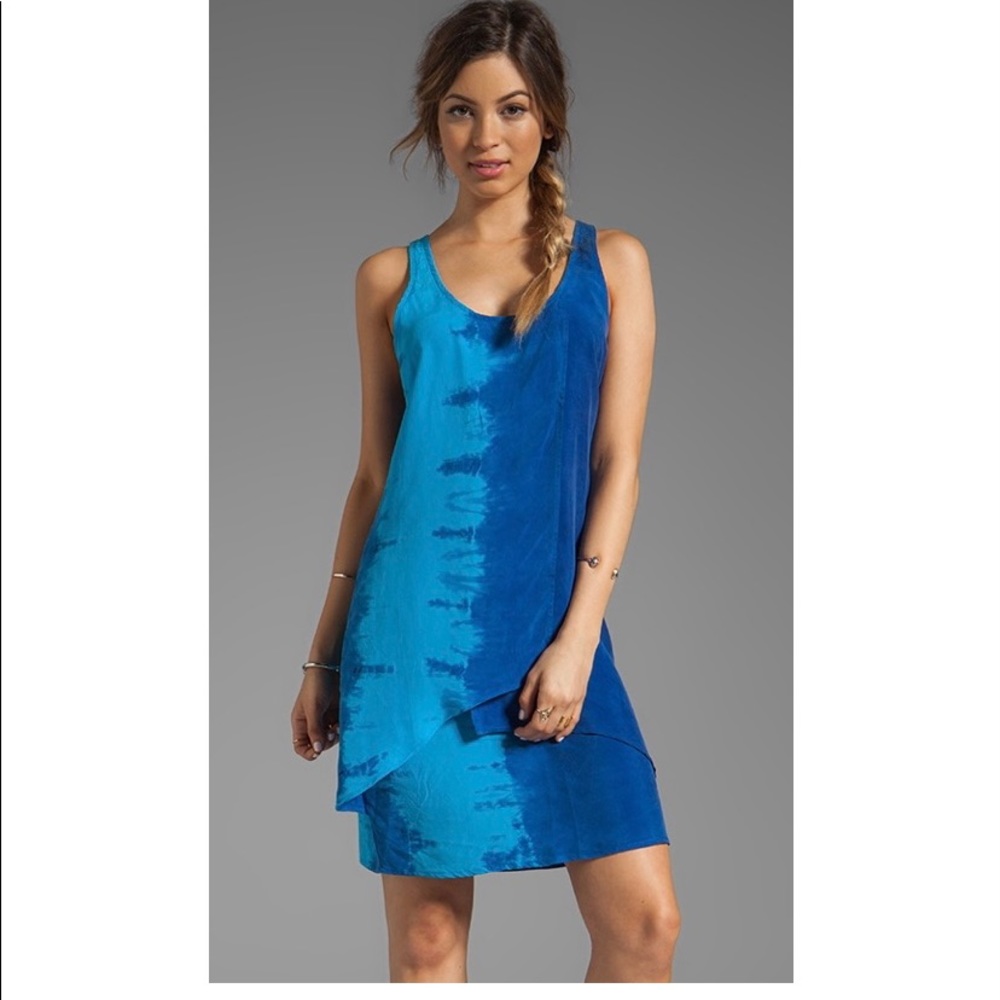 C&C California Bemberg Tie Dye Dress